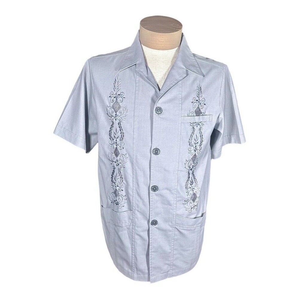 Vintage 60’s Guayabera Cuban Button Up Shirt